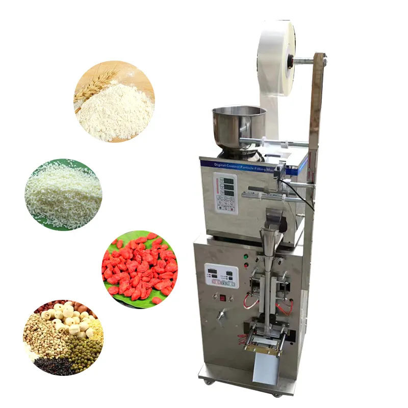 Machine d'emballage automatique 1-100g, pour granulés de poudre, thé, assaisonnement de baies de goji, poudre de piment, machine d'emballage alimentaire