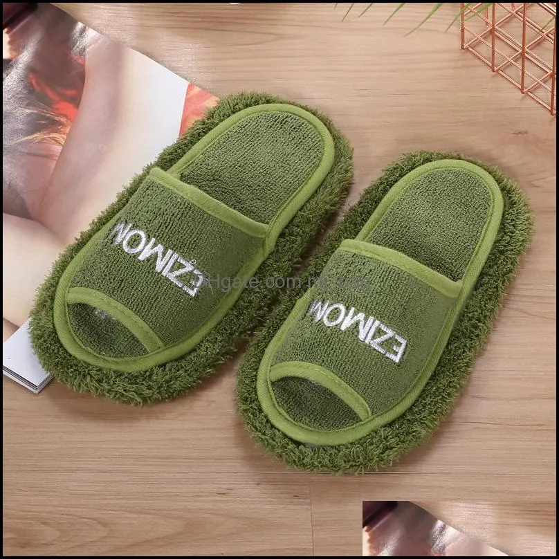 multifunction floor dust cleaning mop slippers shoes lazy mopping shoe home floors clean micro fiber cleaningshoes wll926