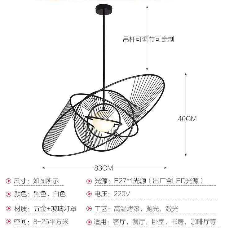 Lampade a sospensione Lampen Industrieel Deco Chambre Iron Ristorante Decorazione domestica E27 Apparecchio di illuminazione SuspenduPendant