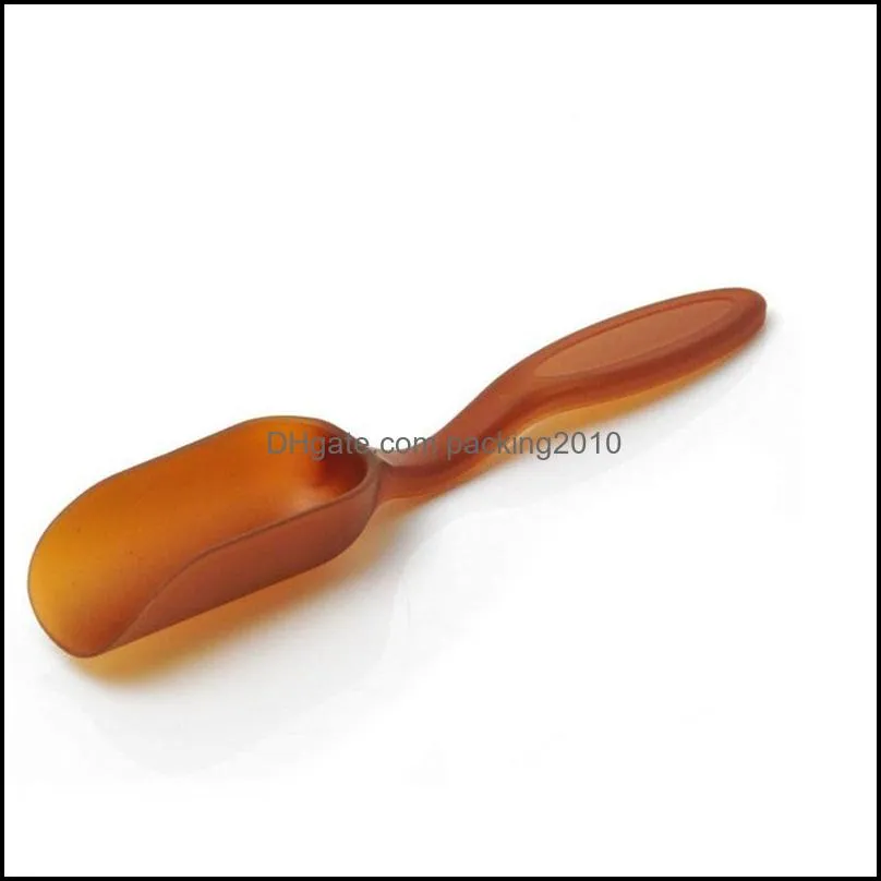 15см Платичная чайная ложка чайная лопата Scoops Essential Leaf Spoon Cinking Accessories Ohlesale ZA3163 Drop Delivery 2021 Coffee Tools DR