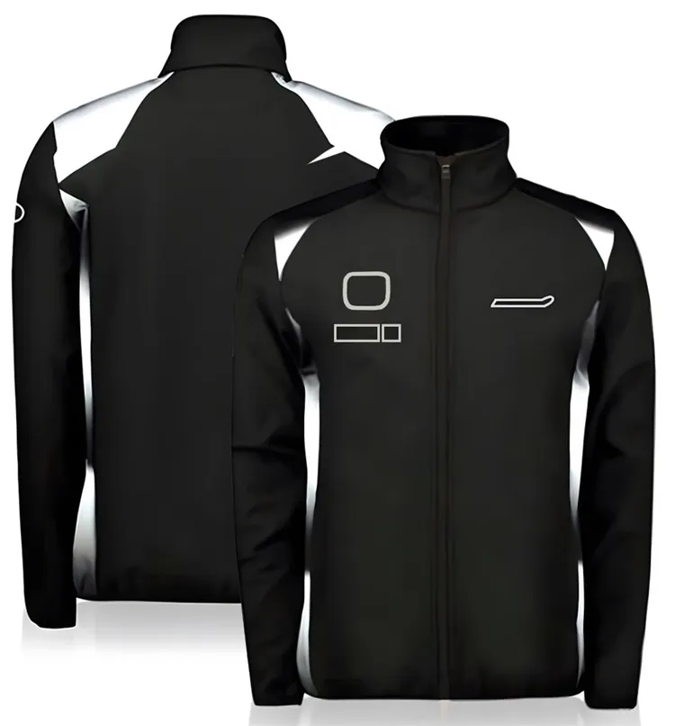 F1 Jacket Team Coint Zipper Sweater Lonced Sleeved Racing Jacket Men and Women Consing Conduction يمكن تخصيصها