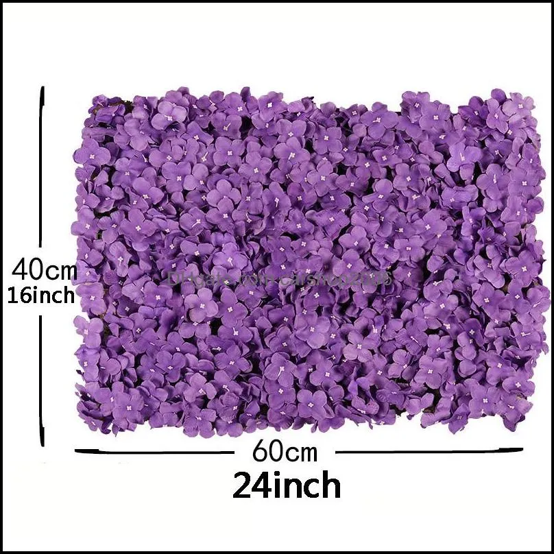 artificial hydrangea flower wall 40*60cm christmas decoration photography backdrop romantic wedding decoration flower party supply