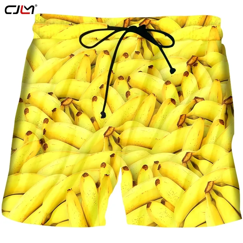 Mens Summer Shorts 3D Printed Creative Fruit Banana Casual Creative Design Man Overdimased Shorts 5xl 220623