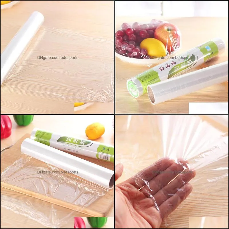 Storage Bags 20m Food Preservative Film Household Kitchen Stretch Paper Refrigerator Fruit