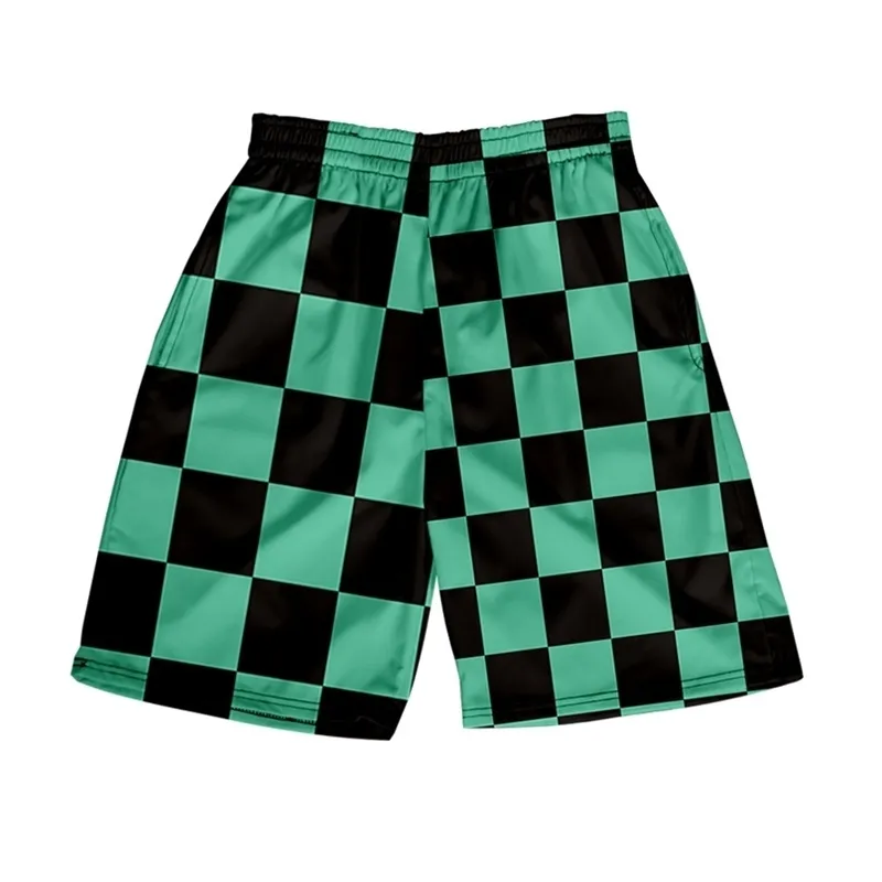 Demon Slayer Kimetsu No Yaiba Short Pants Mens anime 3D Print Beach Shorts Harajuku Streetwear Male Board Kids D220615