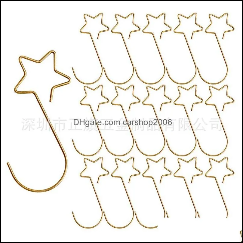 Star Hooks Green Red Four Colors 50mm Kitchen Party Supplies Decorate Hook Home 20 Pcs One Bag High Quality 3 45zq M2