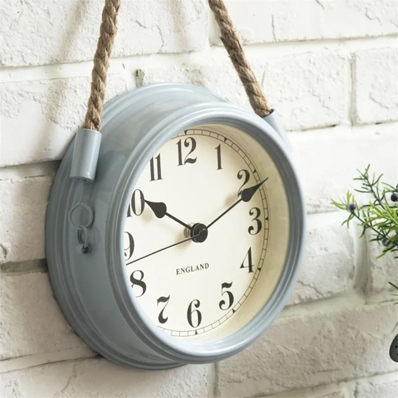 Nordic Modern Minimalist Clocks Wall Clock Living Room Wrought Iron Metal Clocks Creative Quartz Clock Personality 201125