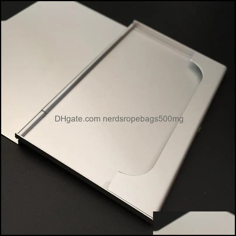 Aluminum Alloy Business Name Credit ID Card Case Holder Aluminum Business Card Holder card files Aluminum Silver Color