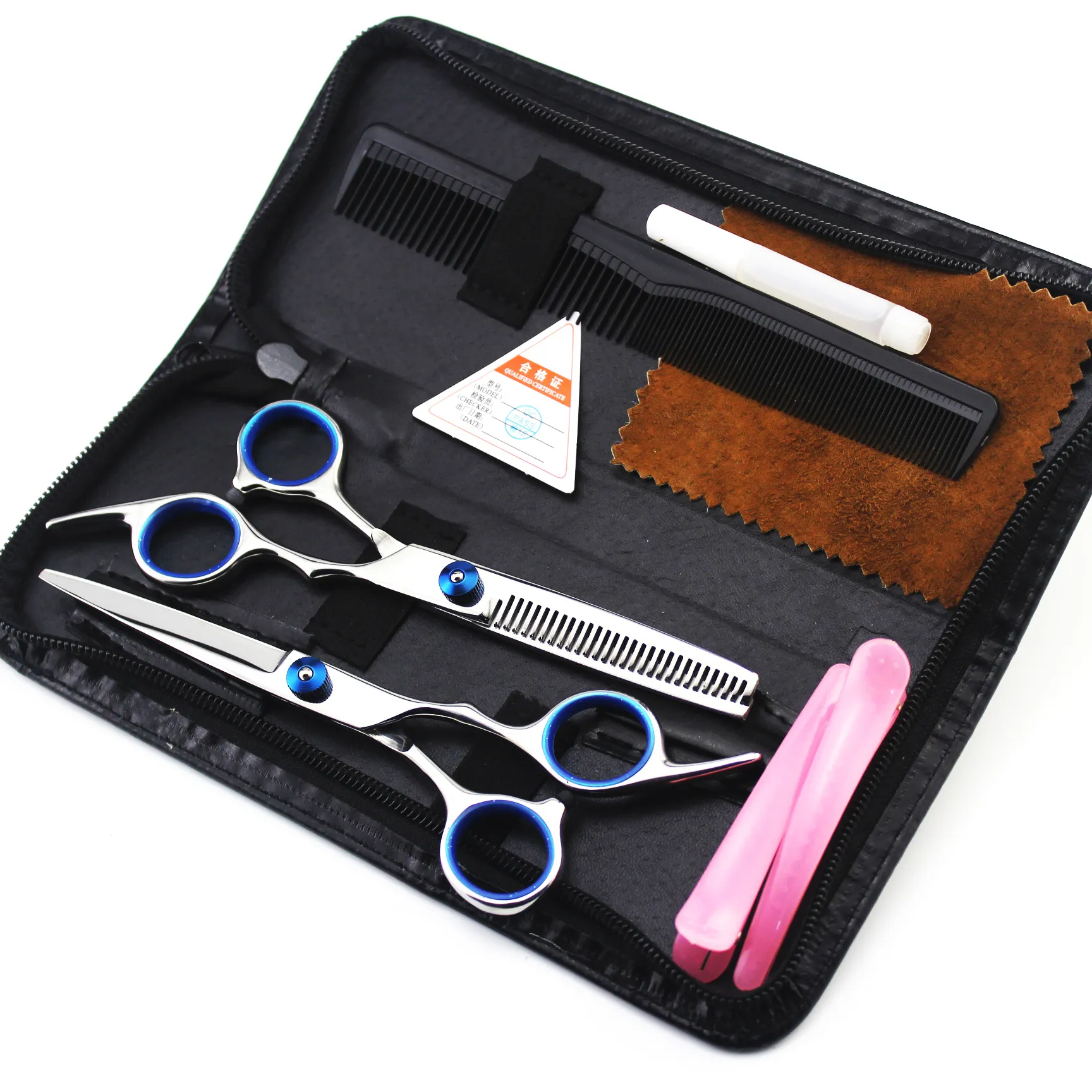 Professional Hair Cutting Kenchii Scissors Set With Barber Shears Ideal