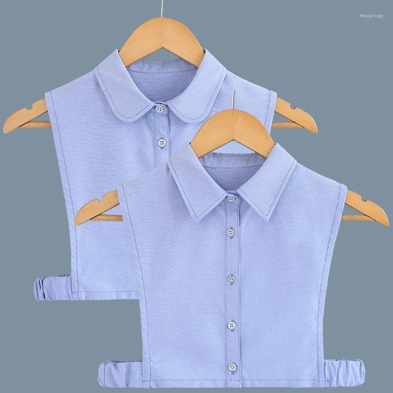 Галстуки -бабочки сладкий отворотный фальшивый воротник для женщин с твердым цветом блузки блузки Съемные мужские рубашка Съемные полуотборны Fred22