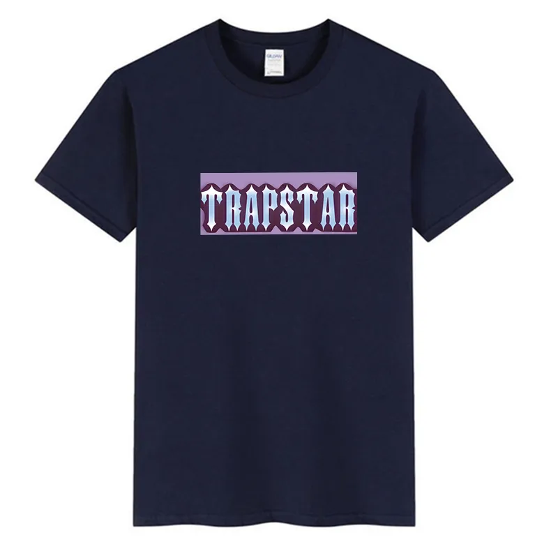 Мужские футболки моды женская женская Trapstar London Tee футболки Mans Streetwear Стилист Одежда баскетбольный дизайнер с высокой качественной брендом пробегает спортивная одежда