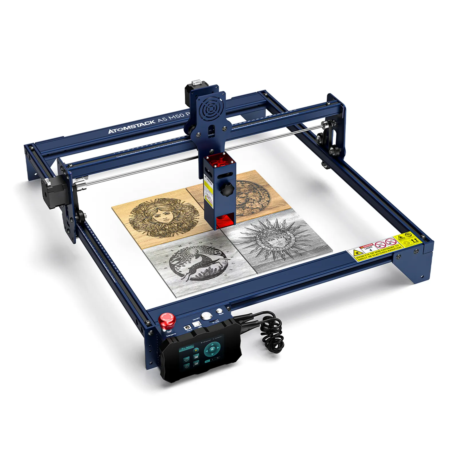 Atomstack A5 M50 Pro Machine Laser Engraver 40Wウルトラファインオフライン彫刻用ウッドメタルEU用