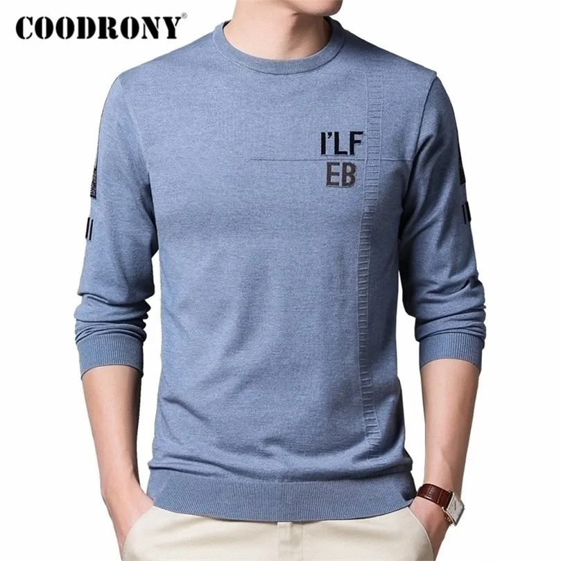 Coodrony Brand Sweater Men Spring herfst aankomst katoen gebreide pullover mannen kleding mode casual o-neck pull homme c1033 201126