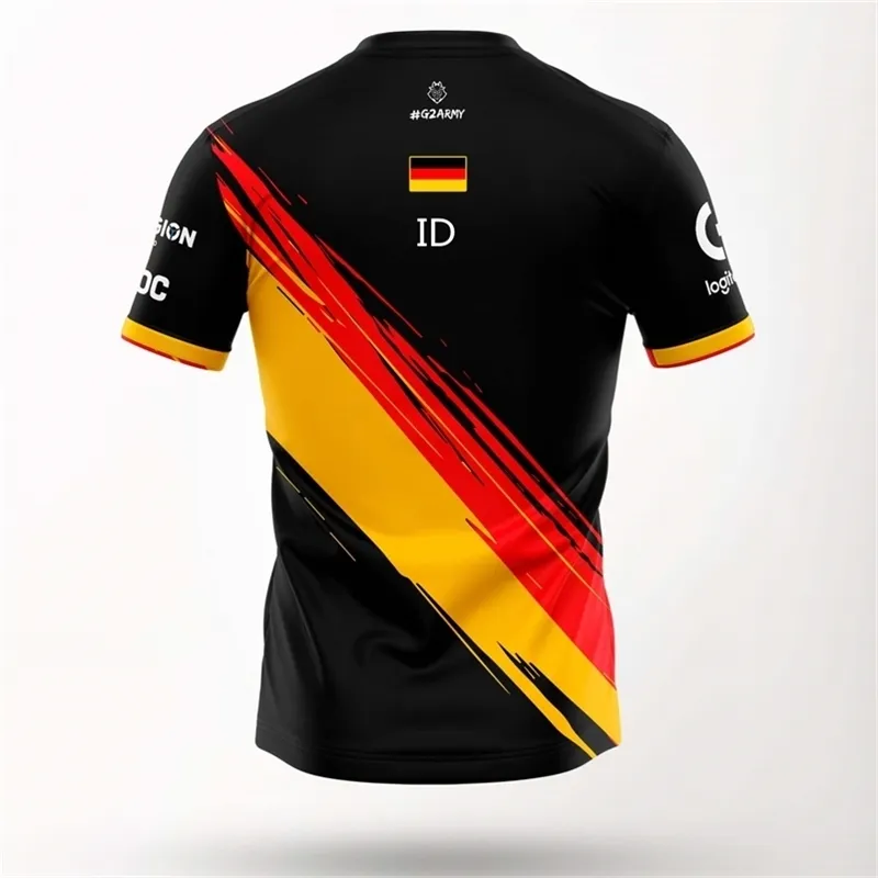 G2 Esports Team Uniform США Джерси Последняя национальная футболка Esports 220613