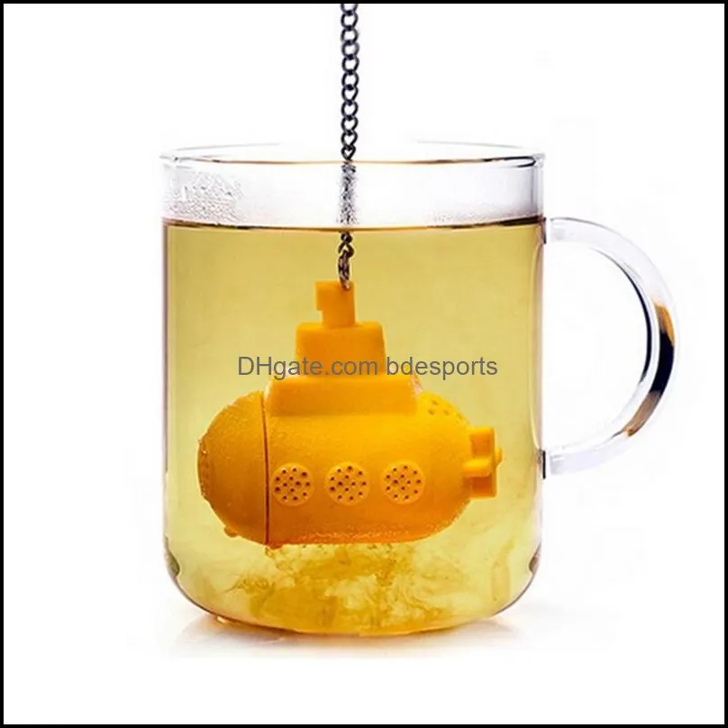 Tea Infuser Stainless Steel Silicone Tea Pot Infuser Sphere Mesh Strainer Handle Tea Ball