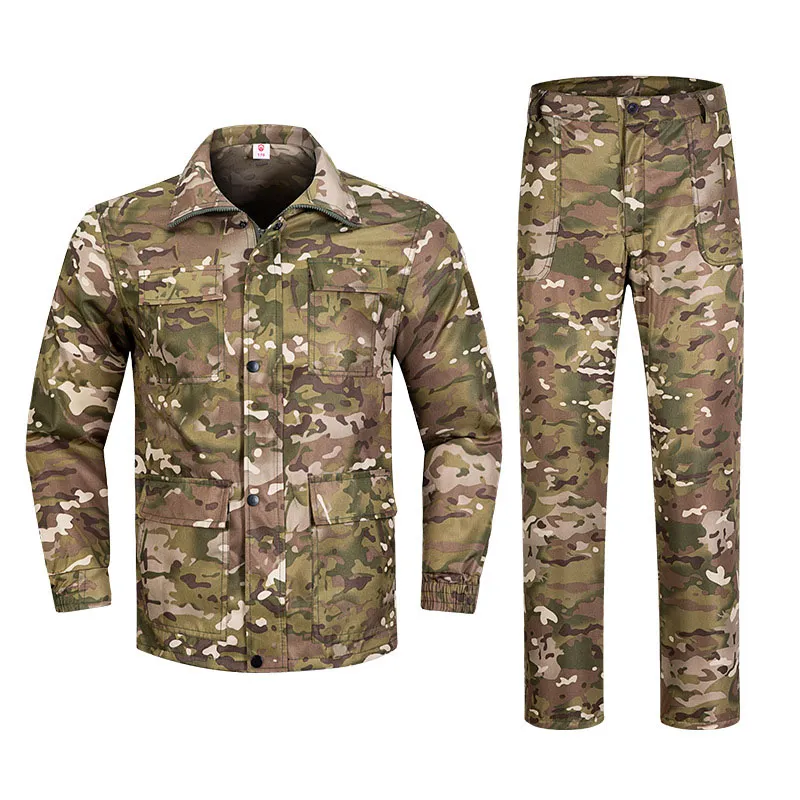 Pontas de camisa de tiro Conjunto de vestido de batalha Tático BDU Combate Crianças Camuflagem Adulta Uniforme NO05-024B