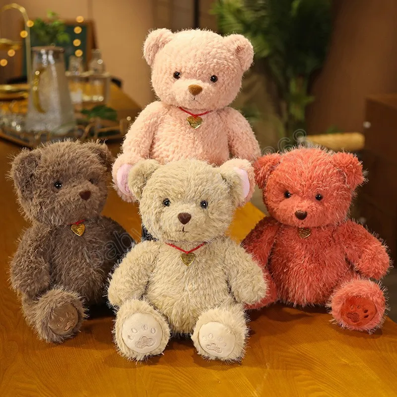 25cm Kawaii Teddy Bear juguetes peluches de peluche bebé lindos ositos suaves muñecas muñecas cumpleaños regalo de fiesta de Navidad decoración de la fiesta de boda