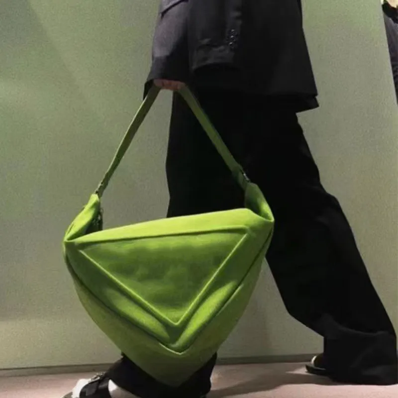Дизайнерская роскошная сумка через плечо, подушка для женщин и мужчин, сумки на плечо, модные треугольные сумки через плечо, холст, красочные дизайнерские сумки