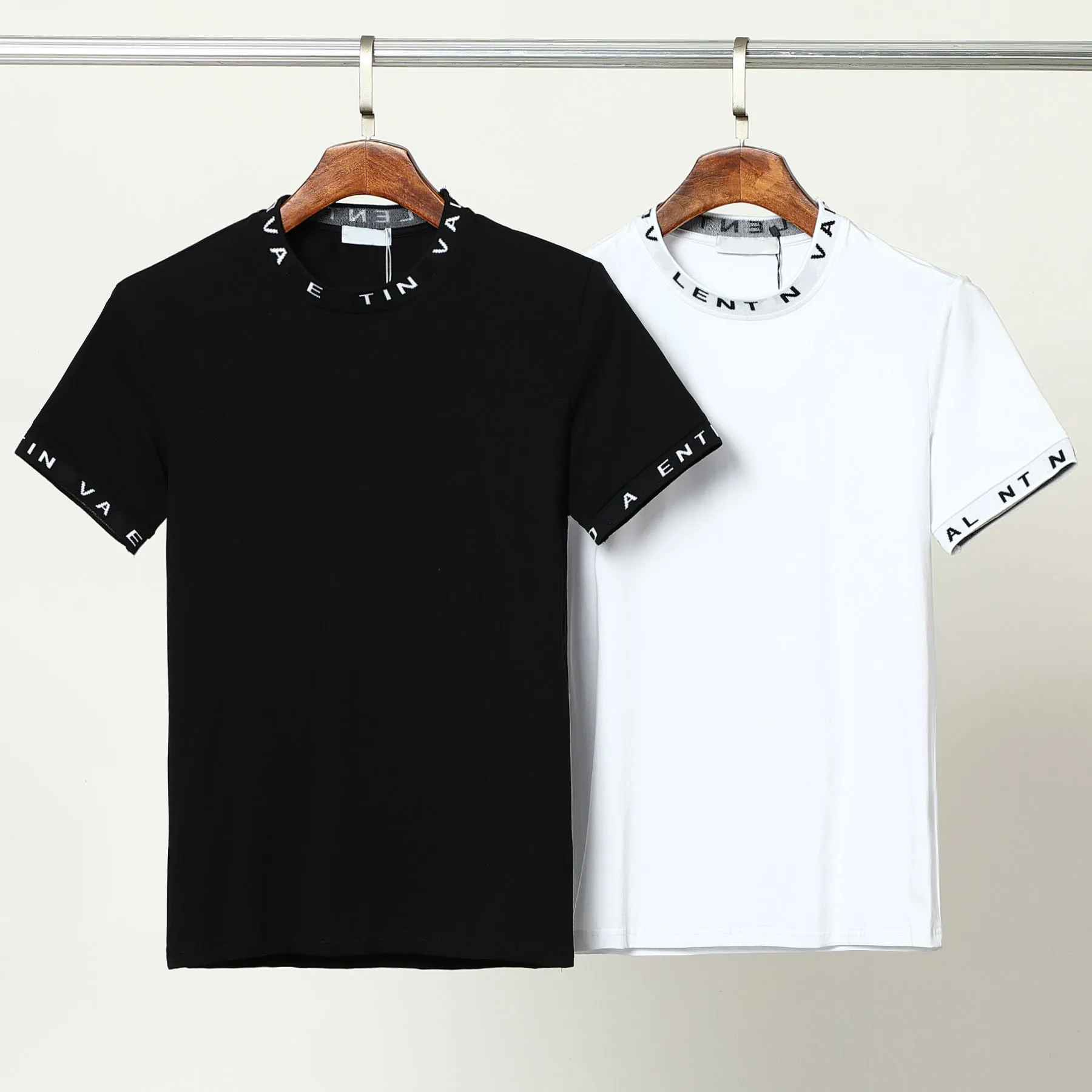 Men'sT-shirt Summer Mens womens Short Sleeves Fashion Tee Pure cotton quality shirts Leisure Classic Pattern Size M-3XL#95