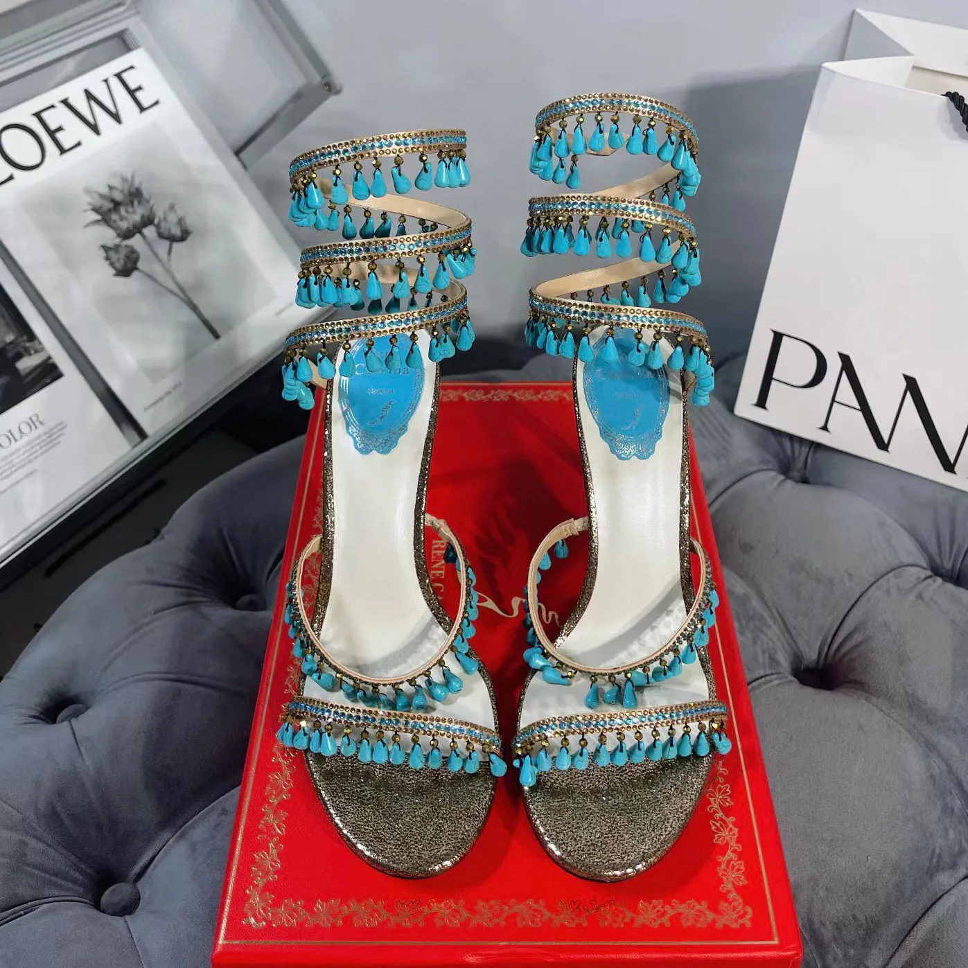 Scarpe tacco store turchese