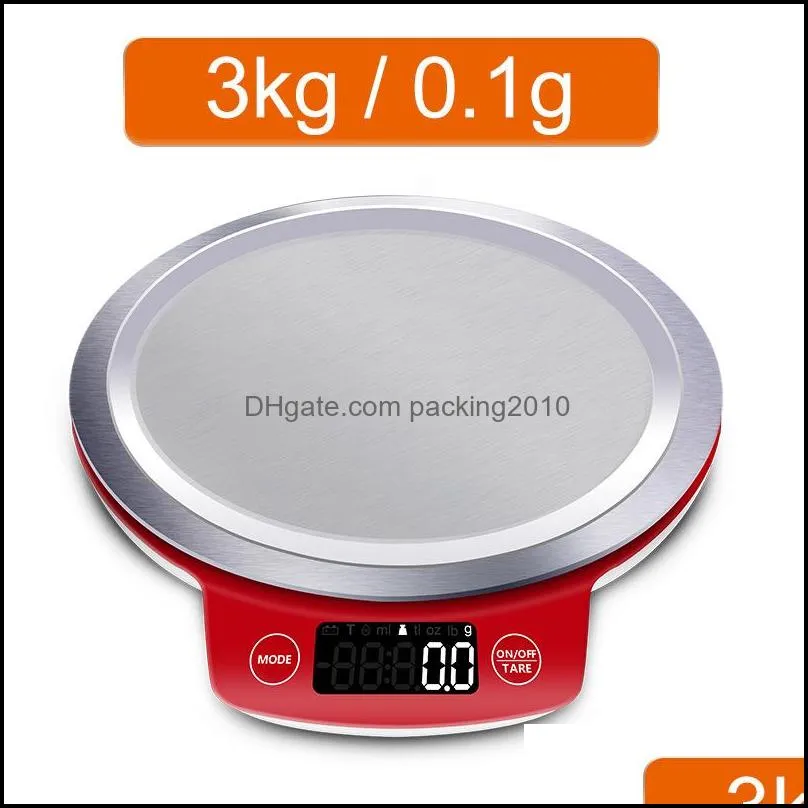 Stainless Steel Food Weight Measure Balance High Precision LCD Electronic Digital Display Scales Kitchen Accessories Hot Sale 34gs CY