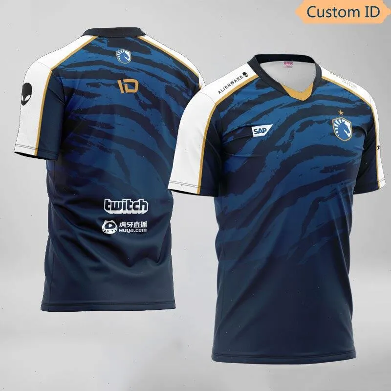 Team Liquid Uniform T-shirt Lol Polo Shirts Csgo Player Name Fan Hochwertige Tl Esports 3d Shirt Personal Id Customization