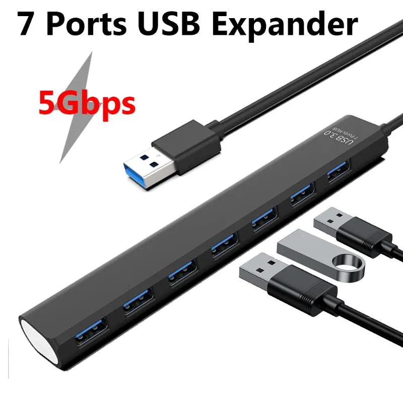 Porty piastowe USB 2.0/USB 3.0 HUB Adapter 5 Gb/s szybka transmisja wieloportowa Ekspander na PC ComputerUSB