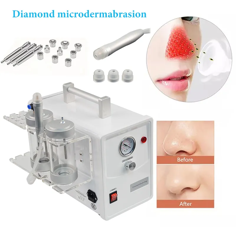 Diamond Microdermabrasion Peeling Machine Peel Skin Care Acne Treating Ansiktsföryngring Skönhetsenhet