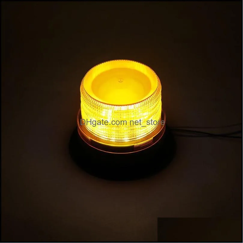 Traffic Light Warning Flash Beacon Emergency Indication LED Lamp Car Rotating Traffice Safety Magnet Ceiling Box Strobe