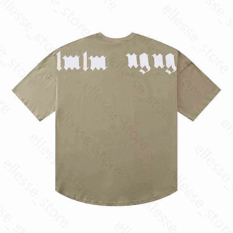 Tees t -shirt ummer mode heren damesontwerpers t shirts palmen met lange mouwen toppen luxe letter t -shirts kleding korte mouwen 13