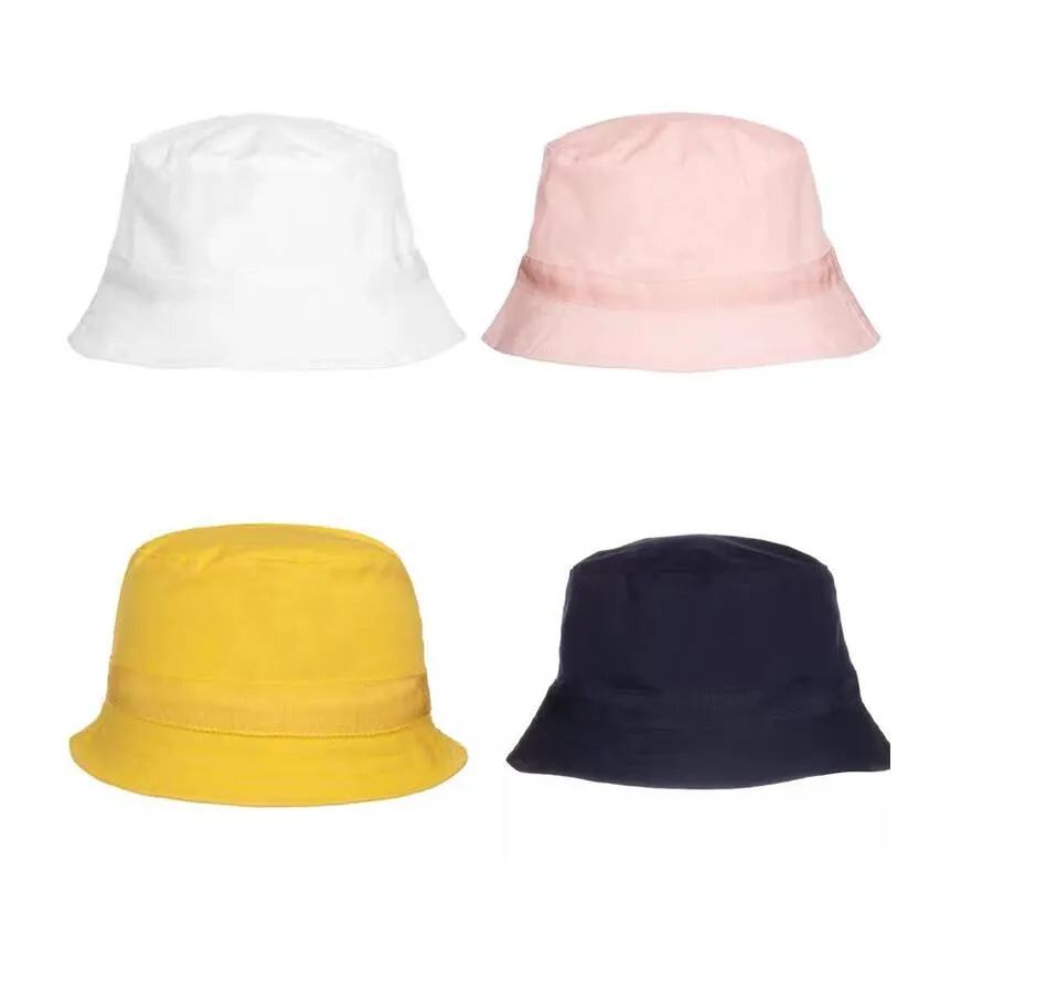 Ålder 0-10t baby björn design barn hatt tunna sektion fiskare hatt pojkar tjejer våren ins små sommar sol kepsar gul rosa vit mörkblå