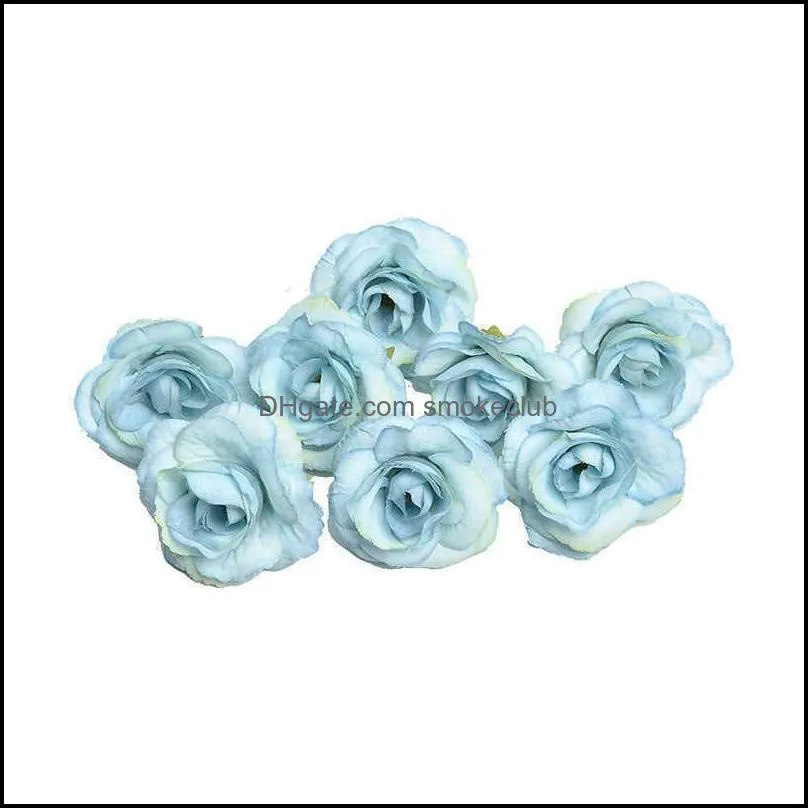 Rose head imitation flower false flower silk cloth DIY background decoration window with rose