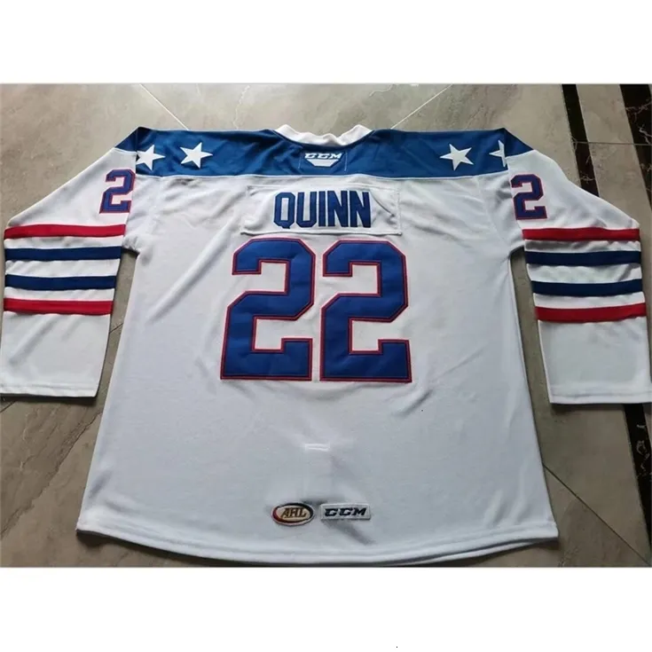 C2604 Uf Custom Hockey Jersey Men Youth Women Vintage AHL Rochester Americans Jason Peterka 77 Jack Quinn 22 rare Size S TO 6XL or any name and number jerseys