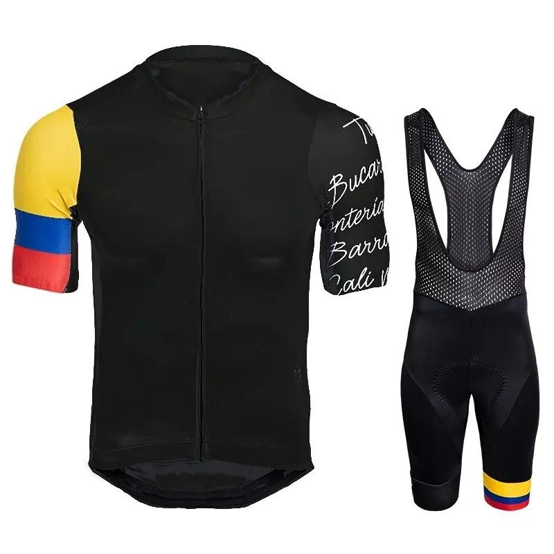 Colombia Men's Cycling Jersey & Bib Short Kit - Short Sleeve Pro Team Clothing
