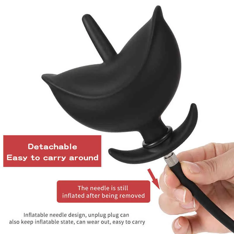 One Unit Silicone Inflatable Anal Plug Sex Toy for Male Users from Dhgate  Anal Toys - price 37.73