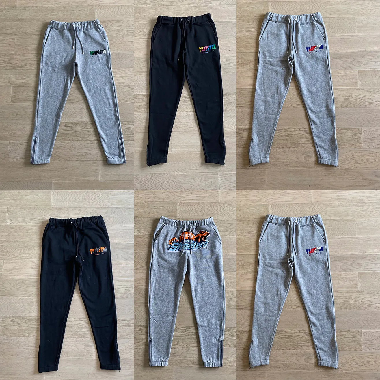 Trapstar الخريف الشتاء التكنولوجيا الصوف السراويل التطريز خطابات طباعة السراويل عارضة Sweatpants الرجال النساء Jogger المتضخم athleisure TP8874