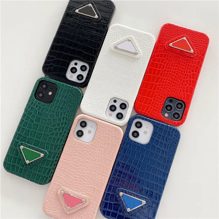 Luxury Designer Phone Case Classic Letter Fashion Crocodile Pattern Shockproof Phones Cases High Quality For iPhone 12 13 Pro Max