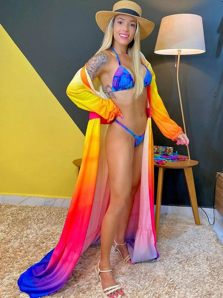 Neon bathing suit cover up deals