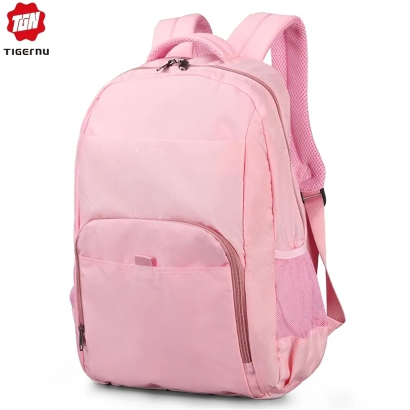 Tigernu Spring School Backpack Bag for Teenager Girl Mini Women College Backpack 141 Pink/Blue Mochila Feminina LJ201225