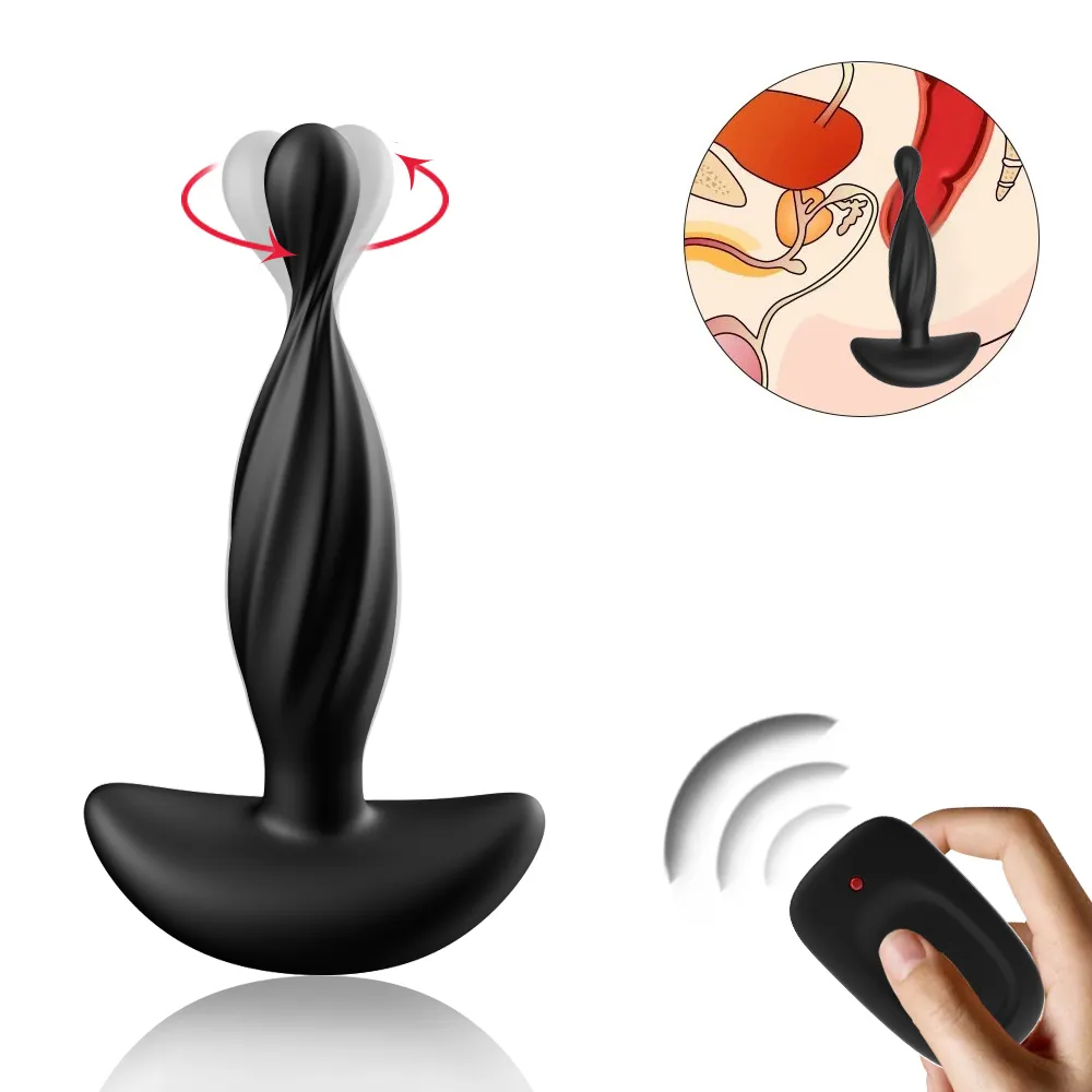 Godemiché vibrateur Anal télécommandé pour femmes, jouet masturbateur masculin, Plug Anal, masseur de Prostate pour hommes