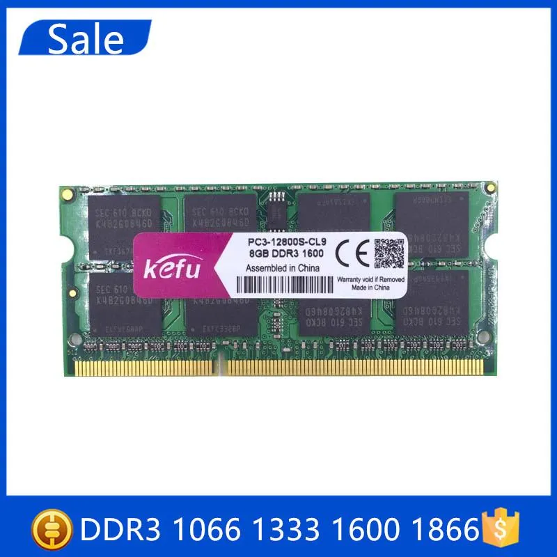 ラムズセールラップトップRAM DDR3 2GB 4GB 8GB 1066MHz 1333MHz 1600MHz 1866MHz DDR3L 4G 8G 2GメモリノートSDRAM Sodimm for Laptoprams