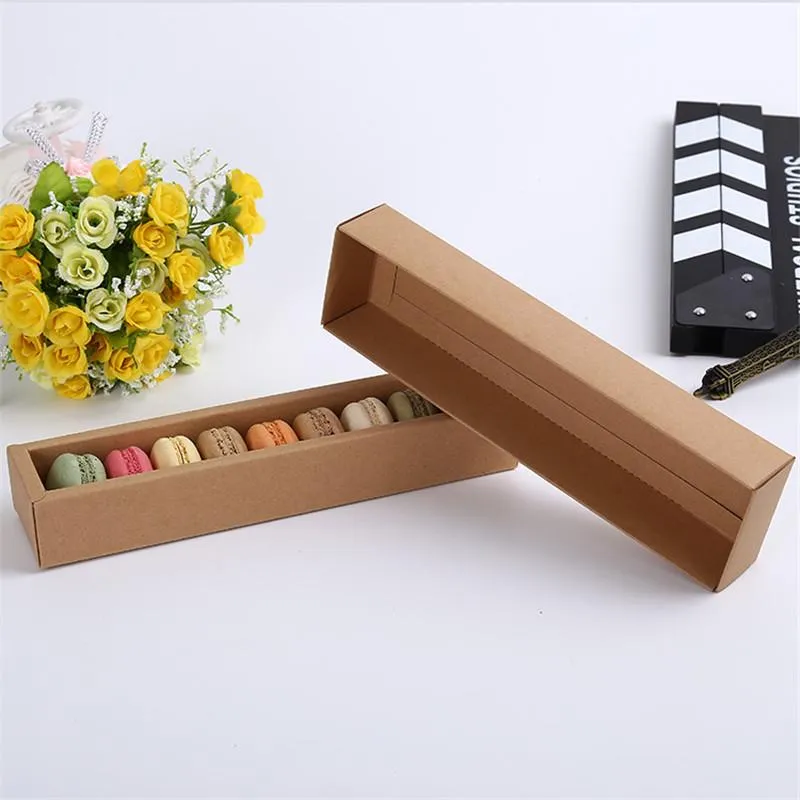 Present Wrap 60st Macaron Packaging Box Kraft Paper Heaven and Earth Cover Handgjorda tvållådor Craft Jewel BoxGift