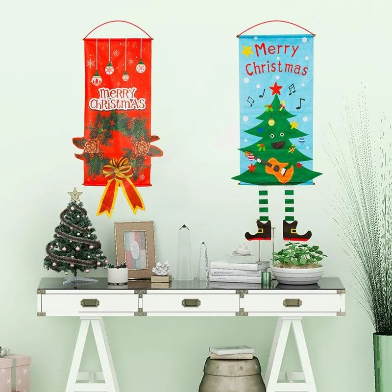 ديكورات عيد الميلاد PC Shop Shop Window Decoration Flags Flags Creative Pundant Flag Pendantchristmas