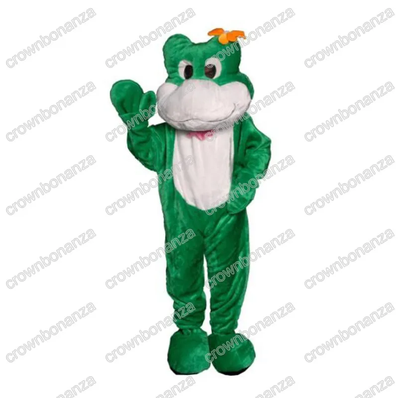 Fantasias da mascote do sapo de Halloween trajes superiores da qualidade dos desenhos animados roupas de personagem adultos tamanho Natal carnaval festa de aniversário outdoor outfit