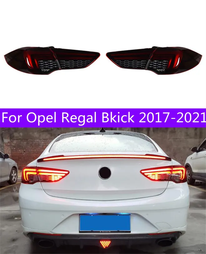 Tail Light For Opel Regal Bkick 20 17-2021 Taillights Rear Lamp LED DRL Running Signal Brake Reversing Parking light Facelift