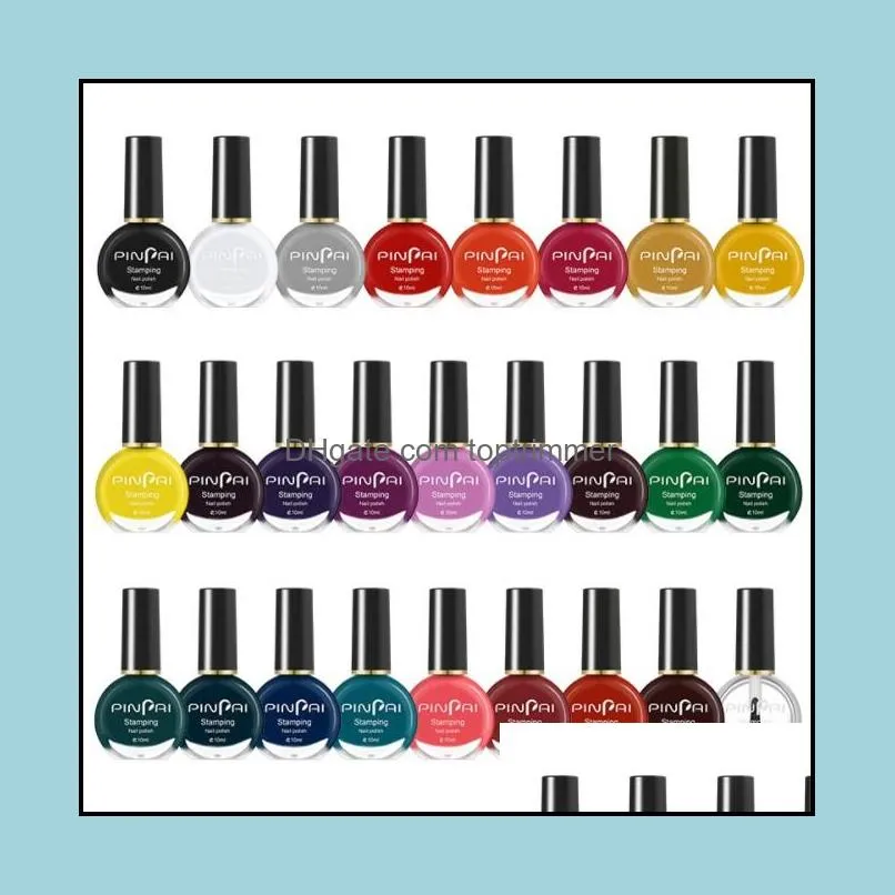 Nagellack Art Salon Health Beauty New Fashion Special 26 Färg Valfritt för naglar Stamtryck 10ml Drop DHBC2