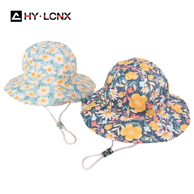 Breathable Cartoon Cotton Floral Sun Hat For Kids Spring/Summer