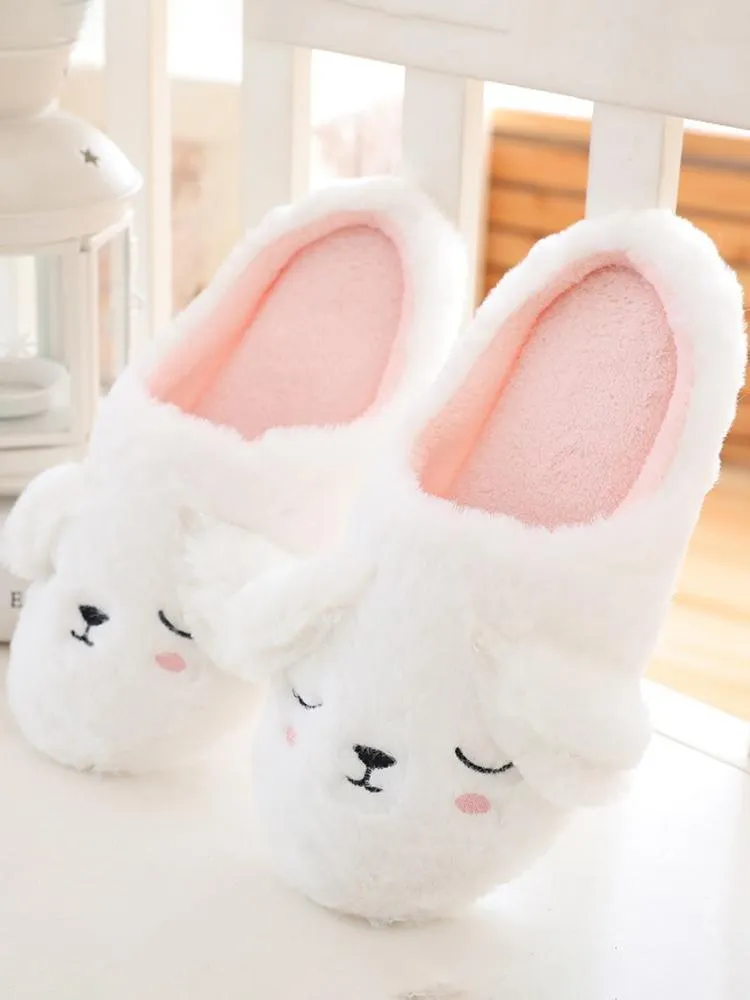 Color Plush Slippers Women Home Floor Cotton Slippers Warm Autumn Winter Ladies Slippers for Home Casual Indoor Shoes VT1304 (11)