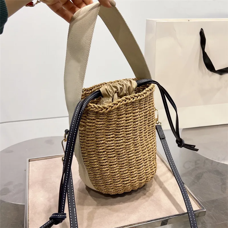 Designers Fashion Basket Women Bucket Bag Straw Bag Handbag Tote Beach Shoulder Crossbody Womens Handbags Luxurys Designers Bags Totes Purse