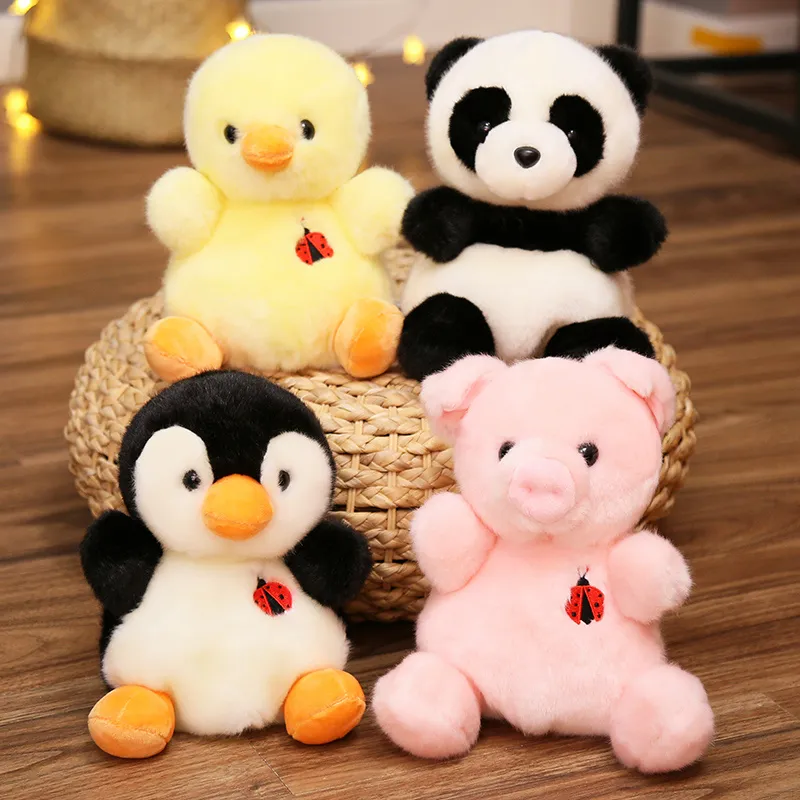 Peluche Animal En Peluche Jouet Pour Enfants Mignon Panda Poupée Doux Enfants Jouets Cadeaux De Noël Bébé Douche Filles Jouets LA357